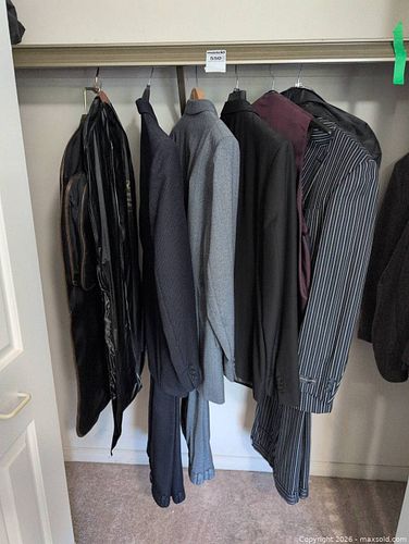 Men's Suits in Jacket Sizes 44, Pants 38, Including Leishman, Attitude, and Pierre Cardin (1 of 16)