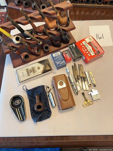 Lot of 10 Briar Tobacco Pipes & Accessories (1 of 10)