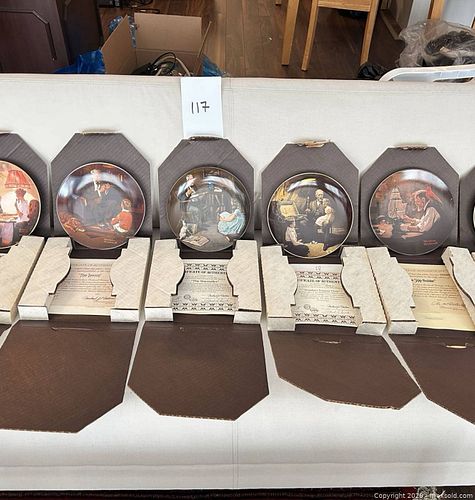 Norman Rockwell Porcelain Collector Plates Set of 6 (1 of 11)