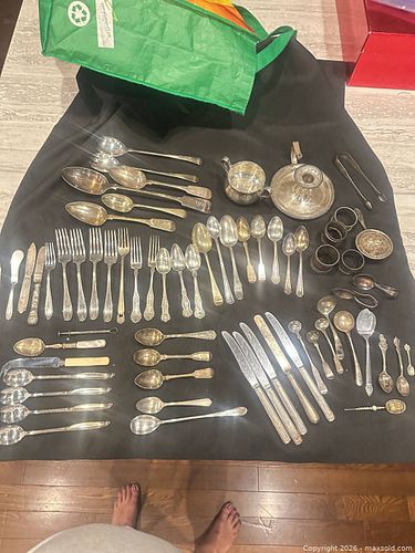 Assorted Flatware and Silver plated Items.   A  (1 of 19)