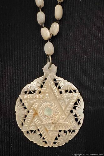 Mother of Pearl Star of David Necklace  (1 of 10)