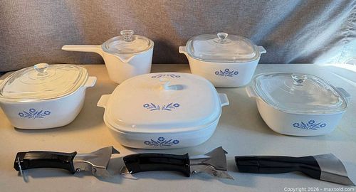 Vintage Corning Ware Blue Cornflower Set (1 of 17)