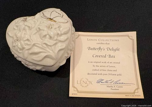Vintage Lenox Butterfly Delight Covered Box  (1 of 18)