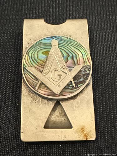 Vintage Masonic Metal Money Clip (1 of 11)