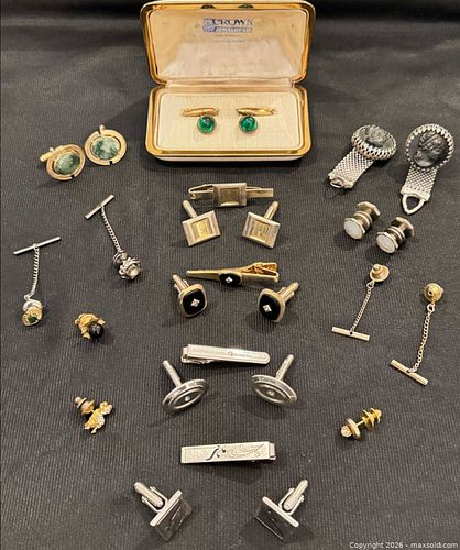 Vintage Midcentury Cufflinks Tie Pins More (1 of 17)