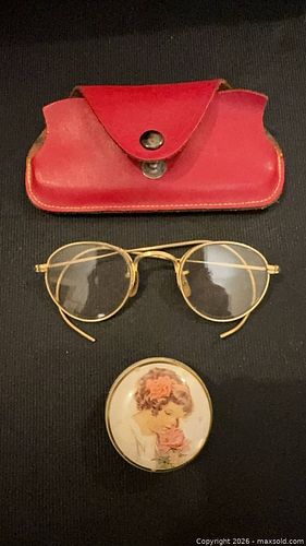 Vintage Wire Frame Eyeglasses Case and Tin (1 of 17)