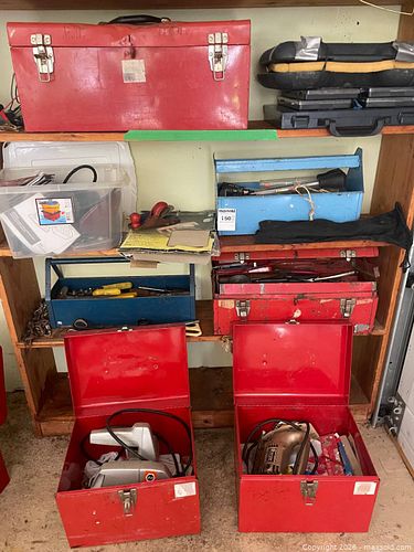 Toolboxes with Tools, Power Tools, and Accessories (1 of 15)