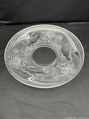 Val Saint Lambert “Gloucester” Art Deco Crystal Charger (1 of 8)