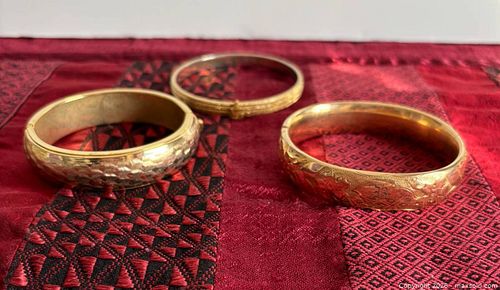 3 Gold Filled/Gold-tone Bracelets (1 of 7)