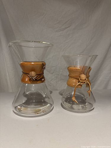 Chemex Pour-Over Coffee Maker Glass Pyrex 3- & 6-Cup (1 of 5)