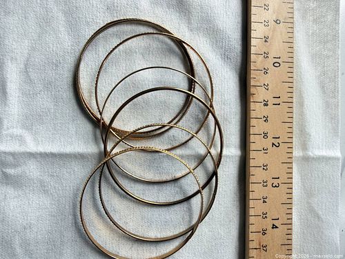 Gold Tone Bangles (7) (1 of 3)