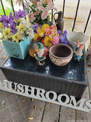 Assorted Home & Garden Decor - Ceramic, Wood, Metal (1 of 4)