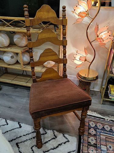 Traditional Wooden Dining Chair with Upholstered Seat (1 of 3)