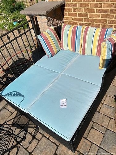 Outdoor Wicker/Rattan (synthetic) Large Double Daybed (1 of 9)