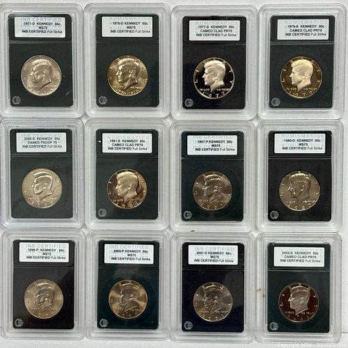 Kennedy Half Dollars, 1970s–2000s, P/D/S, Clad 12 pieces (1 of 20)