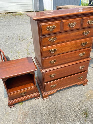 Taylor Jamestown Cherry Highboy and Nightstand (2-Piece Set) (1 of 7)