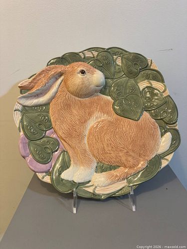 Large "Peter Rabbit" (Demdaco) Platter for Display or Holiday ~ Hand-painted ceramic (1 of 4)