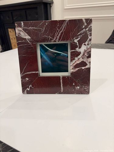 Marble Tabletop Photo Frame with Square Opening  (1 of 3)