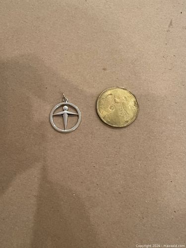 Vintage Manpower Tiffany & Co. Sterling Silver Round Pendant (1 of 3)