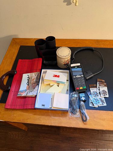 Mixed lot: Ingenico TD terminal, batteries, MP3 & office supplies (1 of 11)
