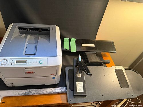 OKI Laser Printer +  1 Keyboard Stand + 1 heavy duty Stapler (1 of 9)