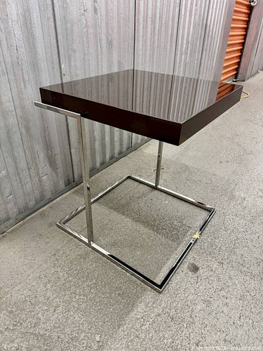 PIANCA Contemporary Servogiro  and Servosquadro Side Tables with Chrome Base-Set of 2 (1 of 9)