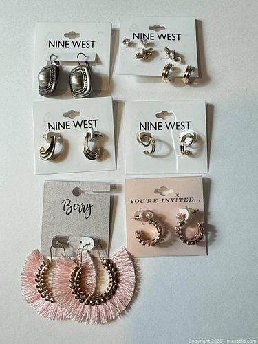 Mixed Fashion Earrings Lot, 8 Pairs, Various Brands (1 of 9)