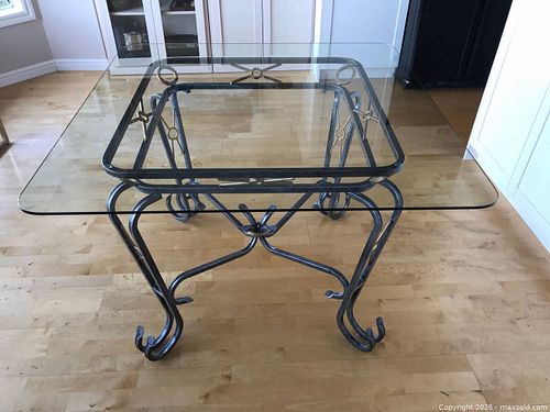 42” Glass Dining Table  (1 of 3)