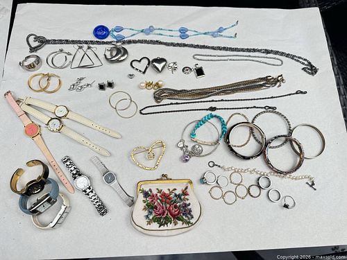 Assorted Fashion Jewelry, Watches, Earrings, Bracelets & Necklaces  (1 of 12)