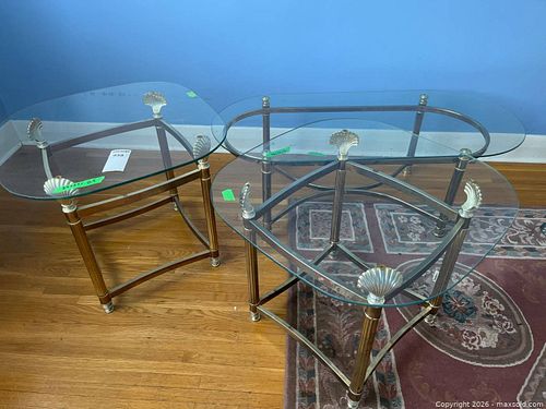 2 Matching Glass End Tables and a Coordinating Coffee Table (1 of 13)