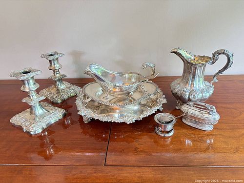 Victorian Rococo Silver Plate Tableware Set, EP Copper Marked (1 of 20)