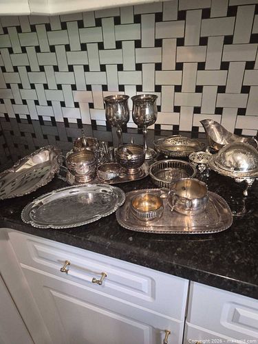 Silver-Plated Serveware Set - 10+ Pieces (1 of 15)