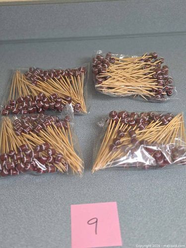 Football Wooden Cocktail & Cupcake Picks, 100+ (3–6 in) (1 of 3)