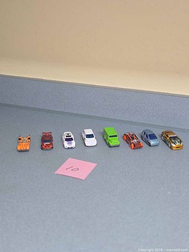 Lot of 10 Mixed Die-Cast Toy Cars, Assorted Colors (1 of 3)