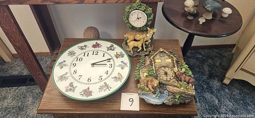 Lot of 3 Wildlife-Themed Clocks (1 of 5)