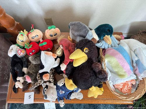 Lot of Assorted Plush Animals & Doll (1 of 7)