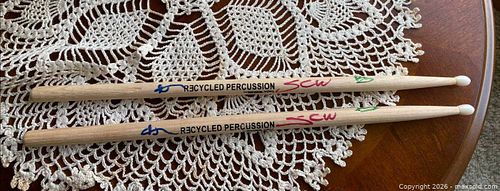 Signed Drumsticks. A (1 of 5)