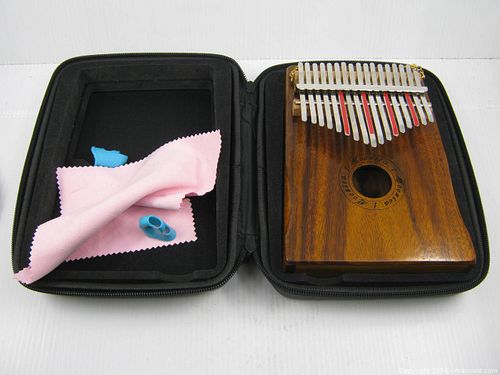 Old Moozica Mahogany Tone Wood Kalimba Model K17K 17 Keys Musical Instrument w/ Instructions (1 of 20)