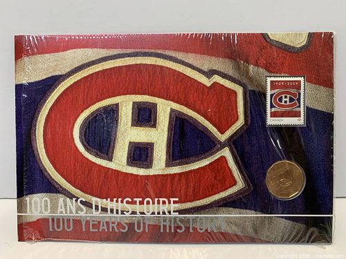 Montreal Canadiens 1909–2009 Centennial Coin & Stamp Set (1 of 3)