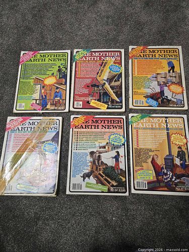 Set of six vintage Mother Earth News homesteading magazines 1970s to 1980 s (1 of 7)