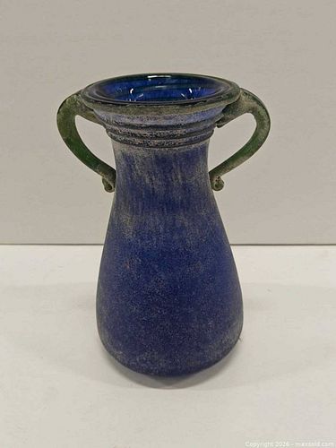 Vintage Scavo Art glass vase with two handles (1 of 7)