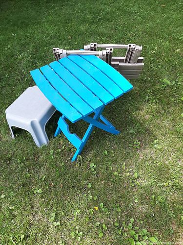 Tables and stool (1 of 2)