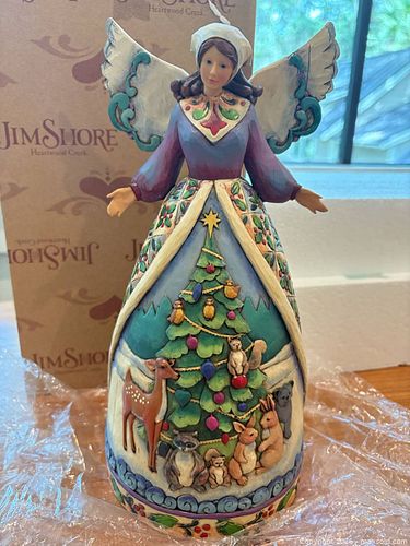 Jim Shore Multicolor Resin Christmas Angel Figurine, 10-12 in (1 of 7)
