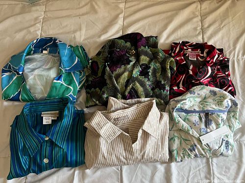 Lot of 6 Assorted Women’s Button Ups-Varying Sizes  (1 of 4)