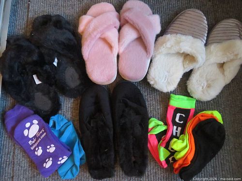 Women's Assorted Slippers, Socks, Sandals & Boots Lot - Mixed Brands (1 of 11)