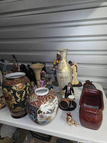 Assorted Ceramic, Porcelain & Resin Vases, Figurines & Planters (1 of 3)