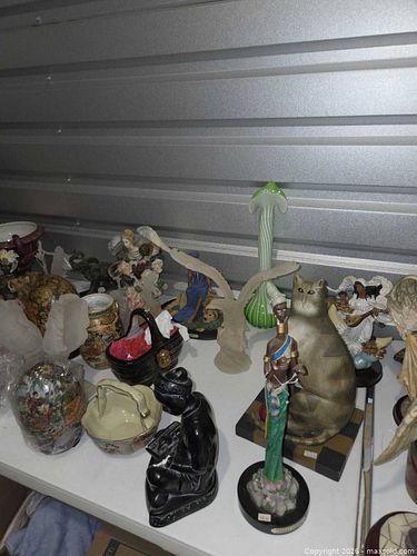 Mixed Figurines and Decorative Vases, Assorted Materials (1 of 3)