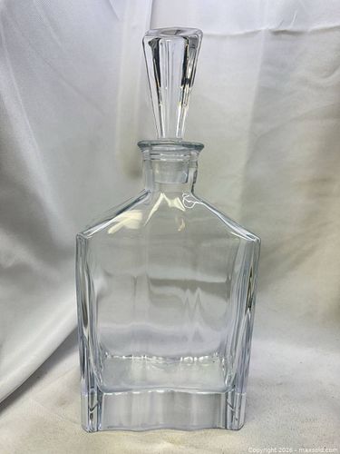Nachtmann Clear Crystal Faceted Decanter, Tall Heavy (1 of 6)