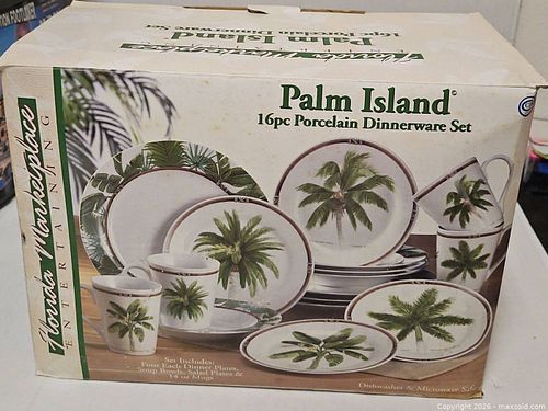 Palm Island 16pc Porcelain Dinner Set (1 of 3)