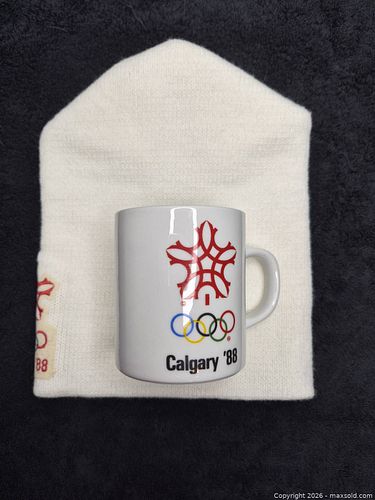 1988 Calgary Winter Olympic Toque & Mug (1 of 6)